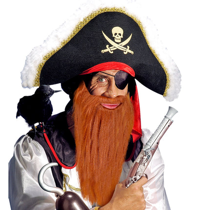 Widmann SRL Biker baard met snor bruin