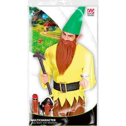 Widmann SRL Biker baard met snor bruin