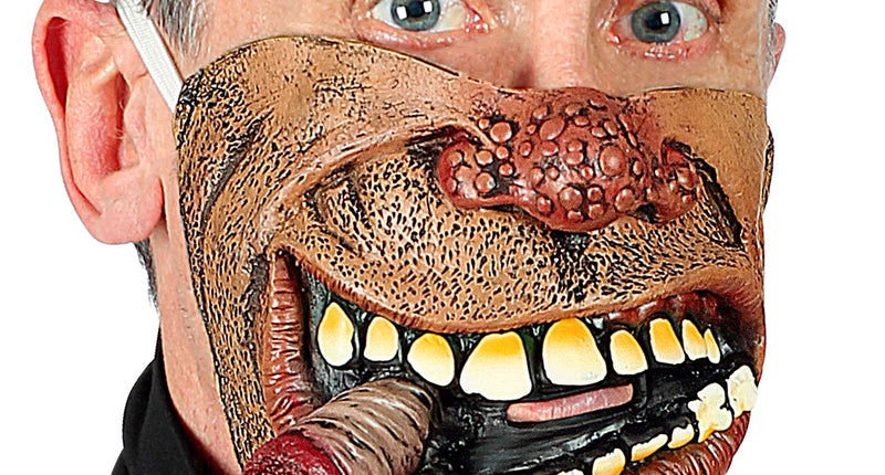 Widmann SRL Biker masker met sigaar