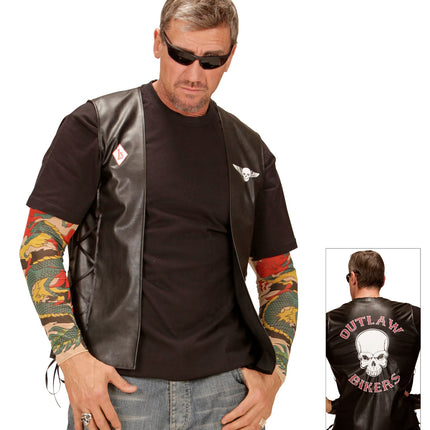 Widmann SRL Bikervest Outlaw lederlook