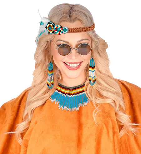 Widmann SRL Blauwe indiaanse sierraden