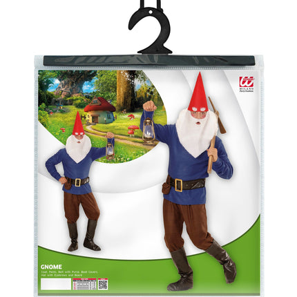 Widmann SRL Blauwe kabouter Wesley kostuum