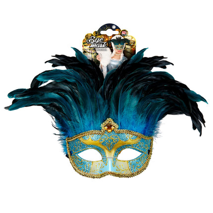 Widmann SRL Blauwe oogmaskers