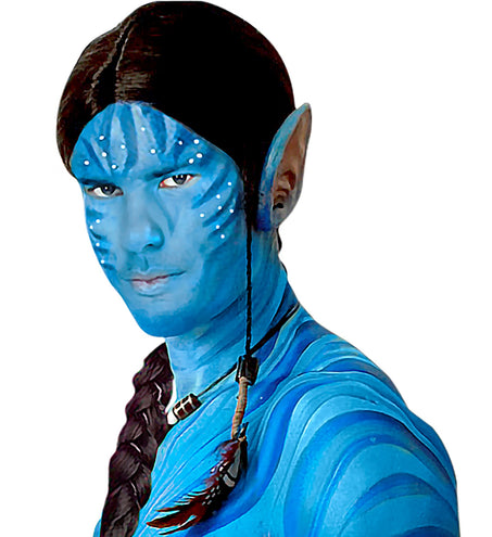 Widmann SRL Blauwe schmink voor carnaval