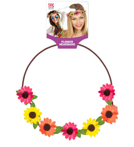 Widmann SRL Bloemen hoofdband met veel kleur