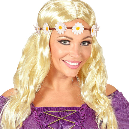 Widmann SRL Bloemen hoofdband voor hippies