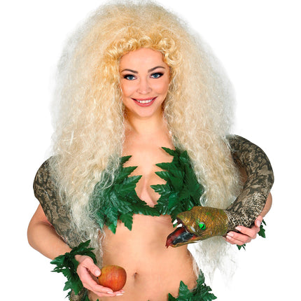 Widmann SRL Blonde krullen pruik disco