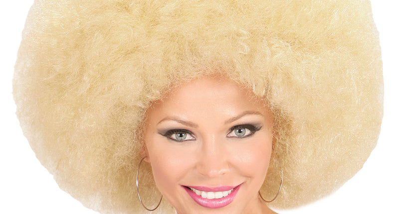 Widmann SRL Blonde oversized Afro pruik