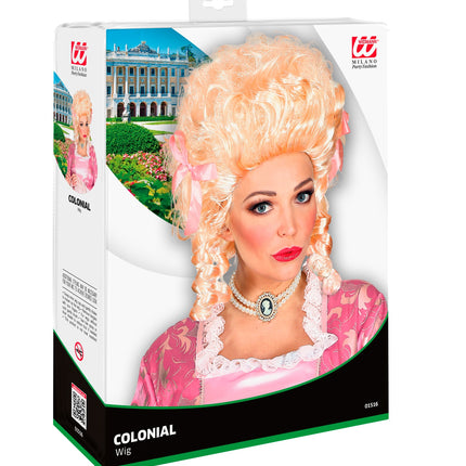 Widmann SRL Blonde pruik Koloniale vrouw