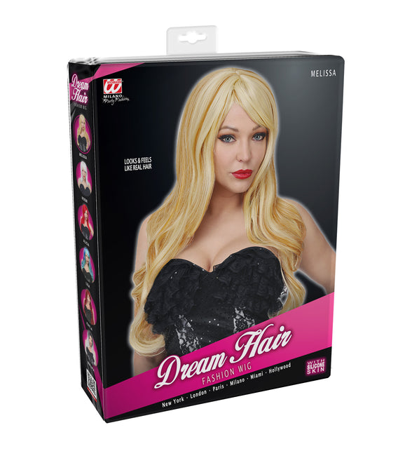 Widmann SRL Blonde pruik lang haar Cosplay Melissa