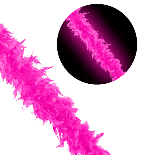 Widmann SRL Boa 180Cm, Neon Roze