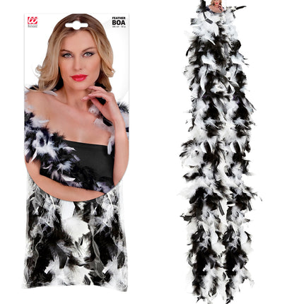 Widmann SRL boa 2-kleurig zwart-wit 180cm