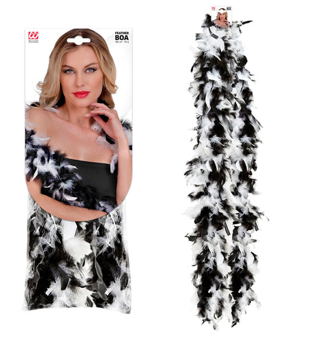 Widmann SRL boa 2-kleurig zwart-wit 180cm