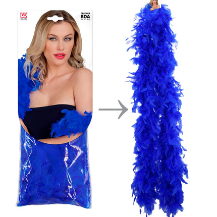 Widmann SRL Boa Esther blauw 180cm