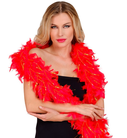 Widmann SRL Boa Esther rood goud 180cm