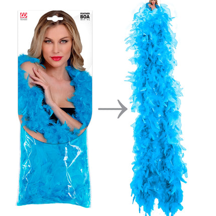 Widmann SRL boa lichtblauw 180cm