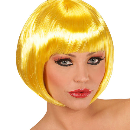 Widmann SRL Boblijnpruik geel dames
