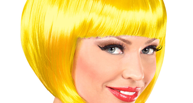 Widmann SRL Boblijnpruik geel dames