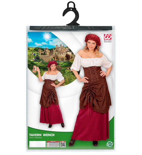 Widmann SRL Boerinnenjurk middeleeuwen rood