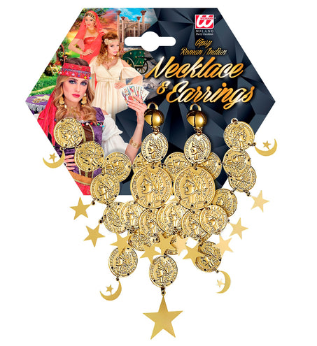 Widmann SRL Boheemse zigeunerin juwelen set munten