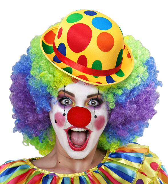 Widmann SRL Bolhoed clown Billy met noppen