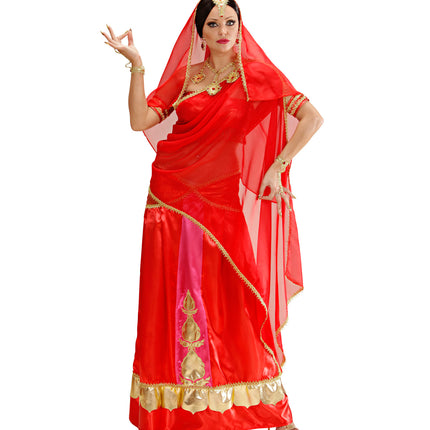 Widmann SRL Bollywood pak rood Indische vrouw