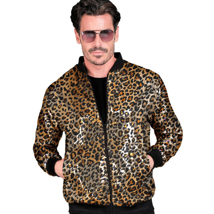 Widmann SRL Bomberjack luipaard