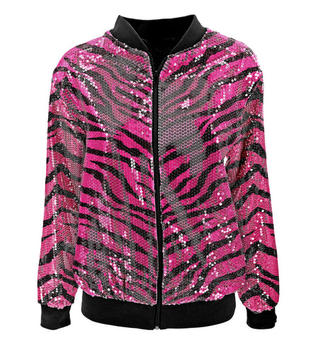 Widmann SRL Bomberjack roze gestreept
