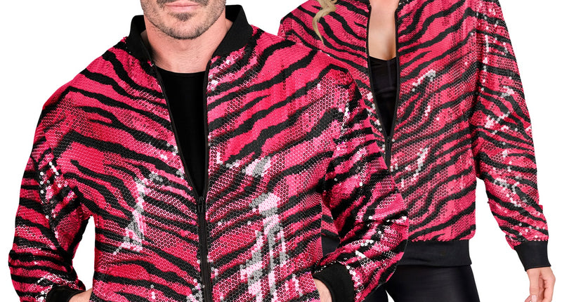 Widmann SRL Bomberjack roze gestreept