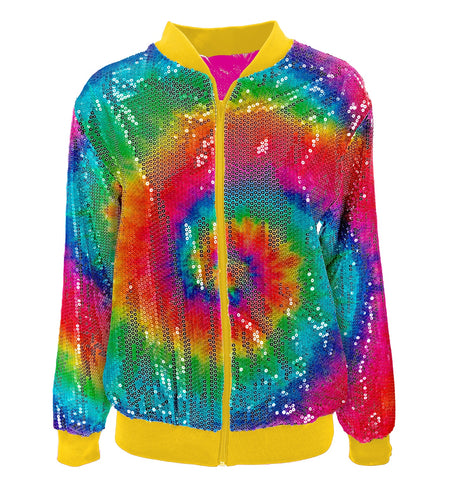 Widmann SRL Bomberjas pailletten Hippie tie dye