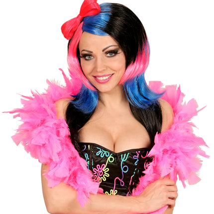 Widmann SRL Bonte Manga pruik met strik