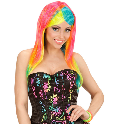 Widmann SRL Bonte neon pruiken