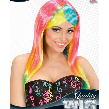 Widmann SRL Bonte neon pruiken