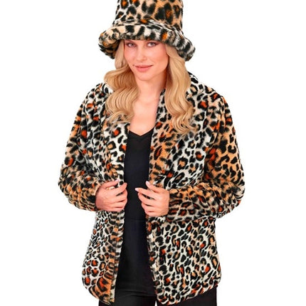 Widmann SRL Bontjas pluche luipaard kostuum Stijn