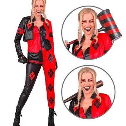 Widmann SRL Boosaardige harlekijn kostuum Sara