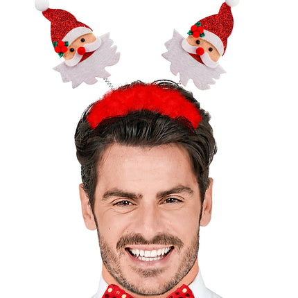 Widmann SRL Bopper Kerstman met boa en klatergoud