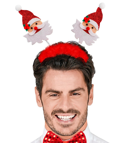 Widmann SRL Bopper Kerstman met boa en klatergoud