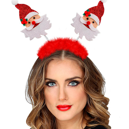 Widmann SRL Bopper Kerstman met boa en klatergoud