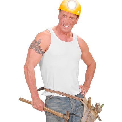 Widmann SRL Bouwhelm bob de bouwer met lamp