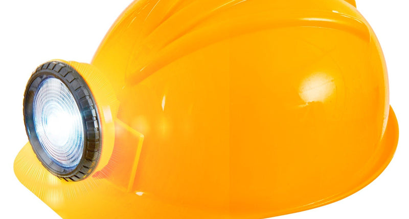 Widmann SRL Bouwhelm bob de bouwer met lamp