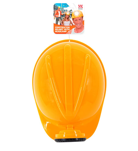 Widmann SRL Bouwhelm bob de bouwer met lamp