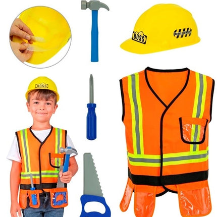 Widmann SRL Bouwvakker vest kind kostuum Niek