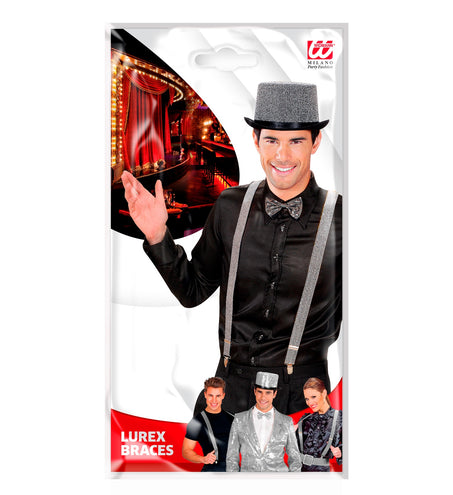 Widmann SRL bretel lurex zilver