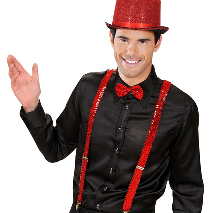 Widmann SRL bretel pailletten rood