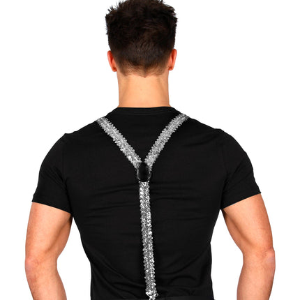 Widmann SRL bretel pailletten zilver