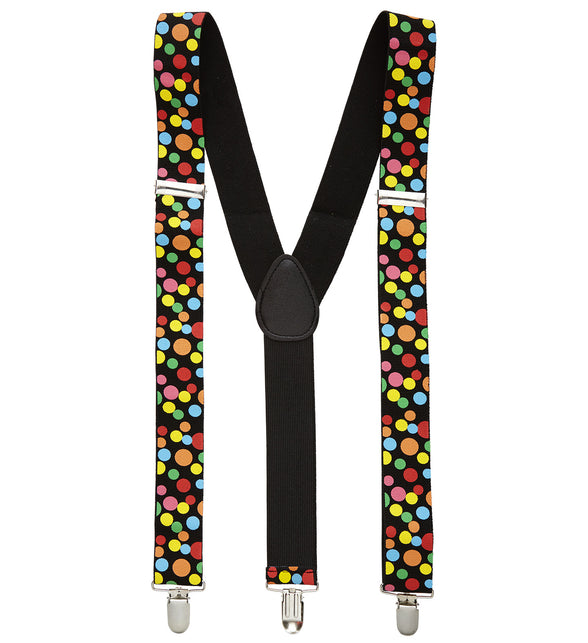 Widmann SRL Bretels gekleurde stippen clown