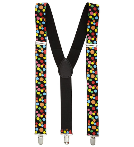 Widmann SRL Bretels gekleurde stippen clown