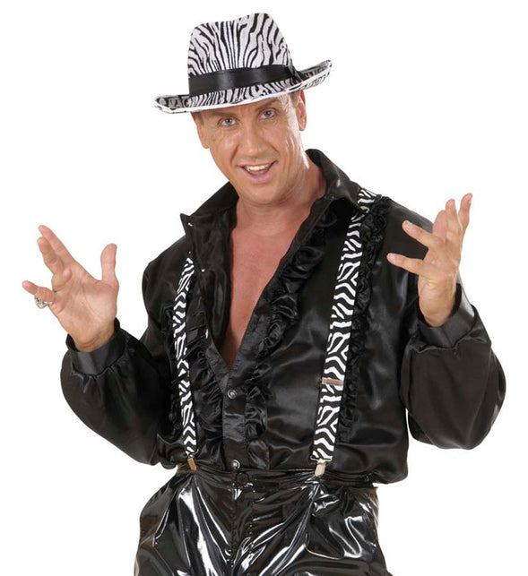 Widmann SRL Bretels zebra zwart-wit