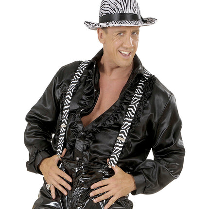 Widmann SRL Bretels zebra zwart-wit