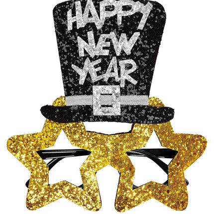 Widmann SRL Bril, Happy New Year Goud